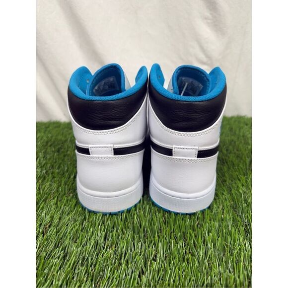 Size 12 OG ALL VNDS - Air Jordan 1 Mid Laser Blue - Picture 3 of 7